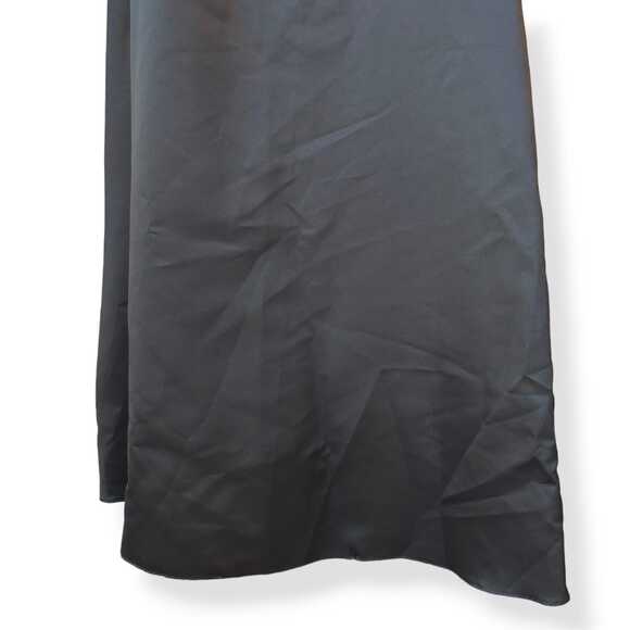 Scott McClintock Open Back Formal Long Dress Black Gown Size 8 Rhinestone Belt - Picture 5 of 9